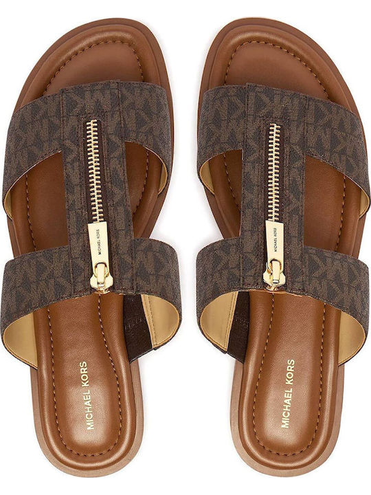 Berkley Flache Damen Sandalen Braun