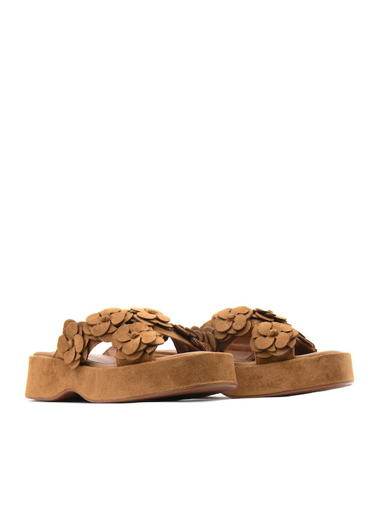 Γυναικεία Σανδάλια Flatforms Ταμπά