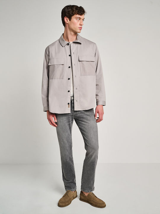 Μακρυμάνικo Overshirt Γκρι