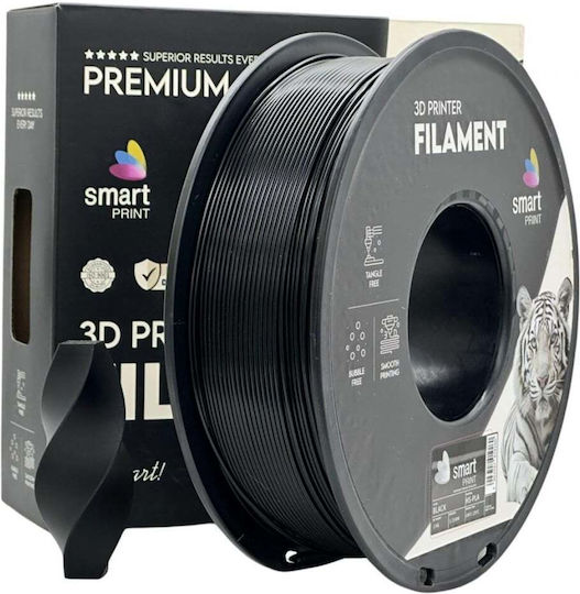 Smart HS-PLA 3D Printer Filament 1.75mm Μαύρο 1kg
