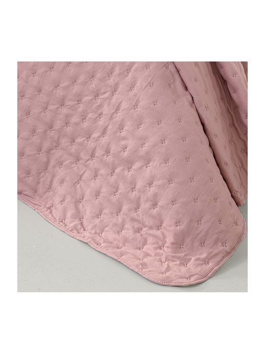 Nima Clay Σετ Κουβερλί Μονό Microfiber Clay Apple Pink 160x240cm