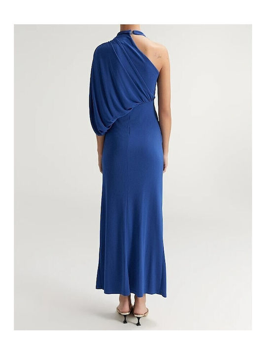 Summer Maxi Dress for Wedding Christening Drape Royal