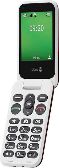 Doro Leva E22 Single SIM Κινητό με Κουμπιά redwhite