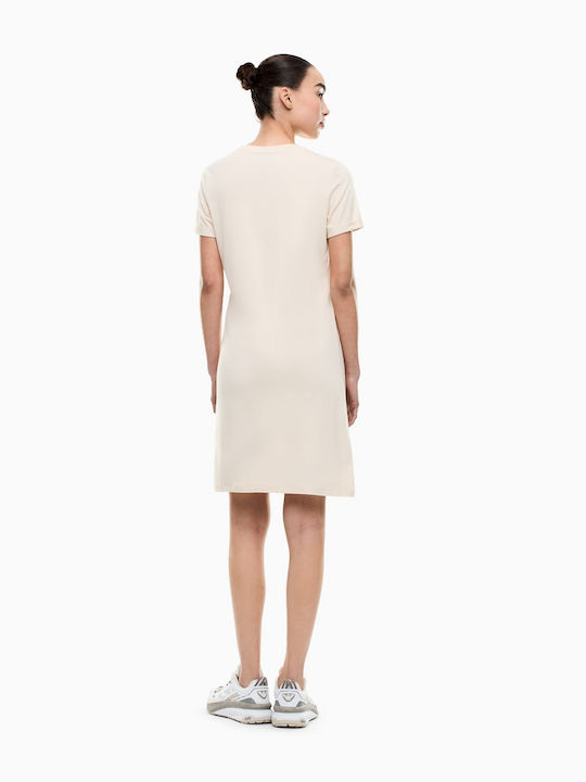 Summer Mini T-Shirt Dress Beige