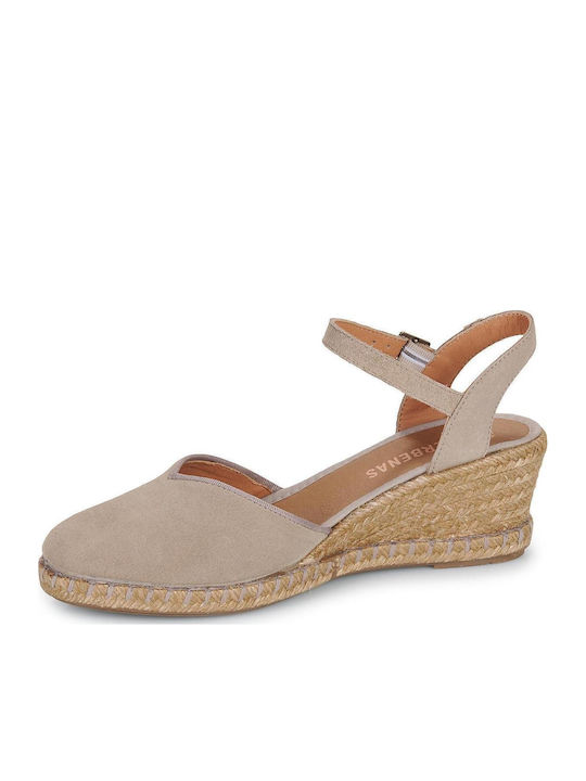Serraje Women's Platforms in Espadrille Style Beige