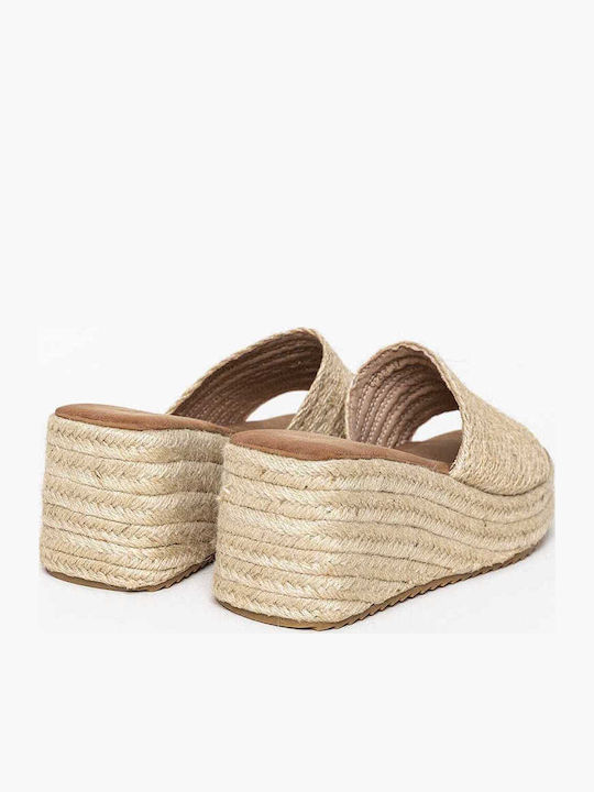 Sommer Damenplattformen Beige
