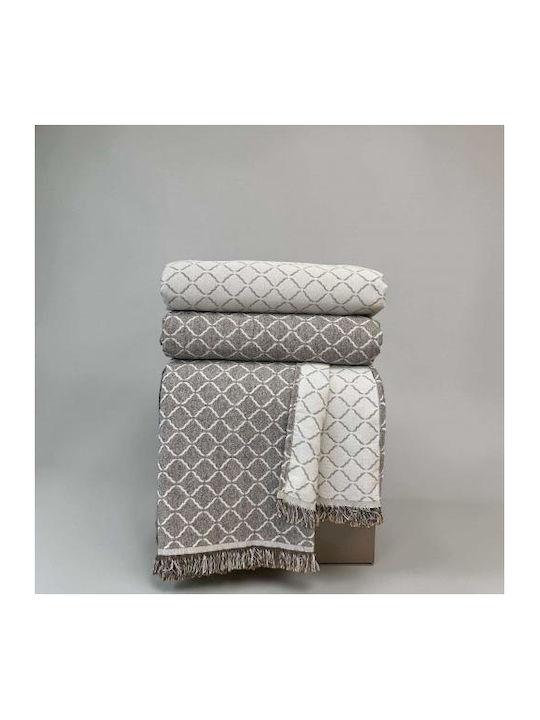 Linea Home Granada Moka Sofa Throw 2 Seater 180x240cm Moka