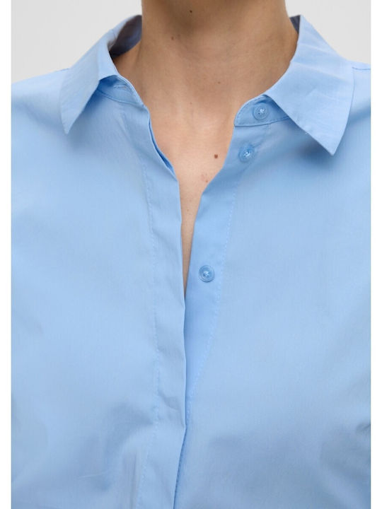 Long Sleeve Women's Shirt Light Blue