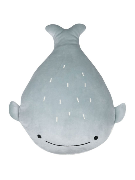 Kinder Wurfkissen S-f Moby Blau Beidseitig 30x40cm