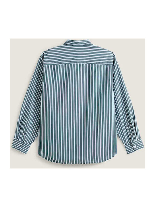 Long Sleeve Striped Shirt Mystic Moss