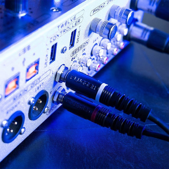 Καλωδιο 2x Jack 6.35 Μανδυλα Μονο 2 Rca Μανδυλα 6μ