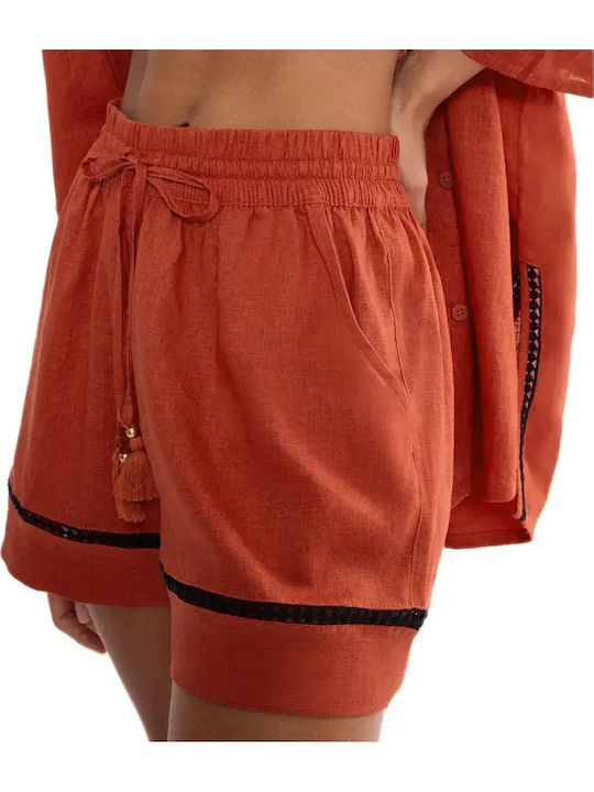 Triumph Καλοκαιρινό Γυναικείο Σορτς Πιτζάμας Haute Orange