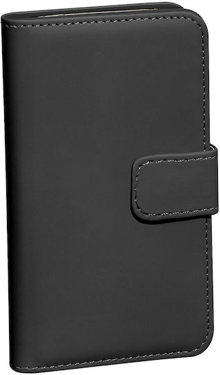 Pedea Book Δερματίνης / Σιλικόνης Μαύρο (iPhone 16 Pro Max)
