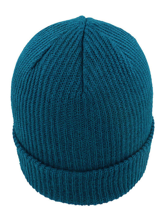 Beanie Unisex Σκούφος Πλεκτός σε Τιρκουάζ χρώμα