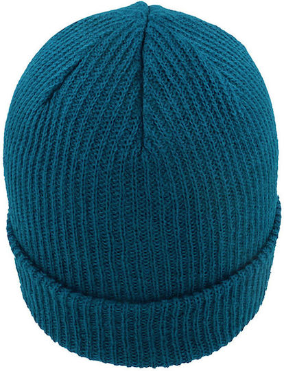 Unisex Beanie Strickmütze in Türkis Farbe