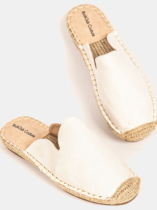 Mules With Heel In Beige Colour