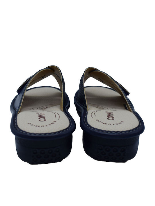 Anatomic Leather Women's Slippers Blue