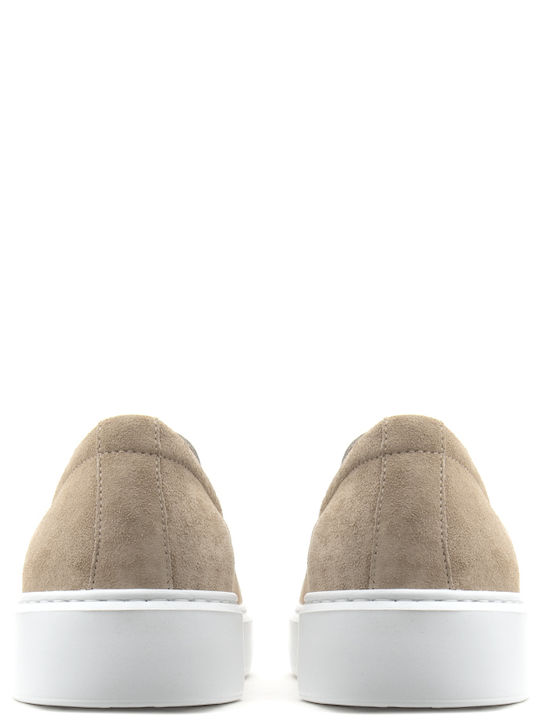 Suede Ανδρικά Loafers σε Μπεζ Χρώμα