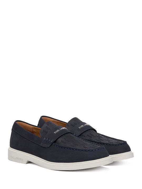 Karl Lagerfeld Men's Moccasins Blue