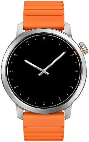 Kospet ORB Aluminium Αδιάβροχο Smartwatch με Παλμογράφο (Silver/Orange)