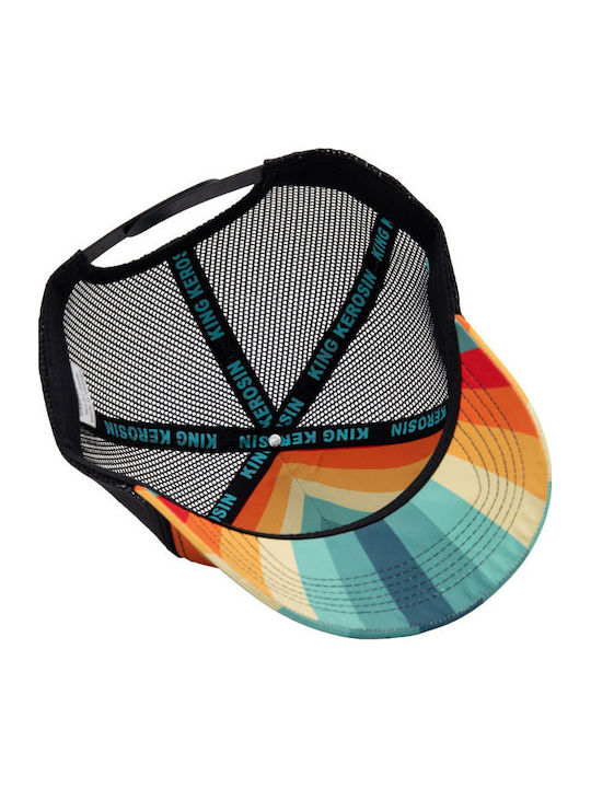 King Kerosin Chopper Shit LKW-Fahrer Kappen Blau Orange