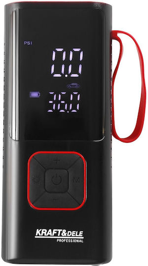 Kraft & Dele Τρόμπα Αυτοκινήτου KD-5497 150PSI Επαναφορτιζόμενη με Μπαταρία 12V