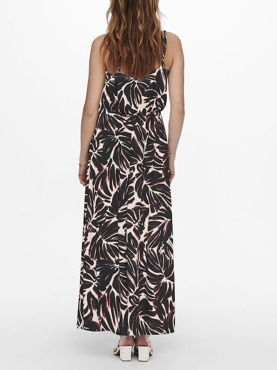 Life Sommer Maxi Kleid Schwarz/Weiß