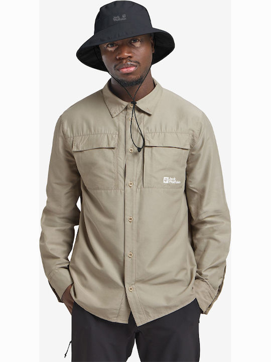 Jack Wolfskin Υφασμάτινo Καπέλο Bucket Γκρι