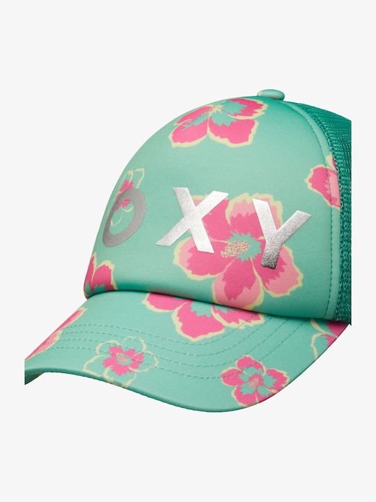 Roxy Детска Шапка с Козирка Текстил Katydid Tropicool Зелен