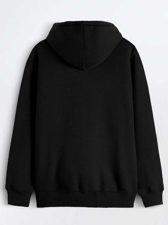 Sweatshirt with Hood Black H0153M