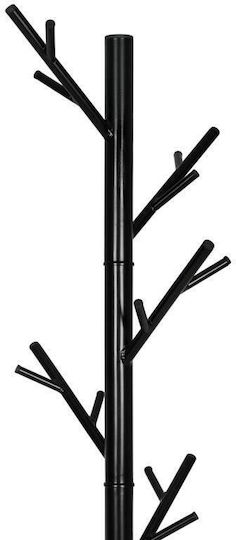 Fylliana Fylliana Freistehende Kleiderständer Metallisch Schwarz 35x35x175cm Fylliana Fylliana Freistehende Kleiderständer Metallisch Schwarz 35x35x175cm