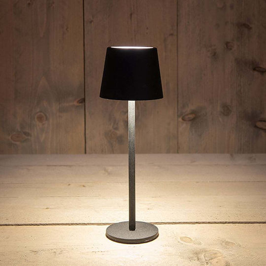 Anna's Collection Table Lamp LED with Black Shade and Base