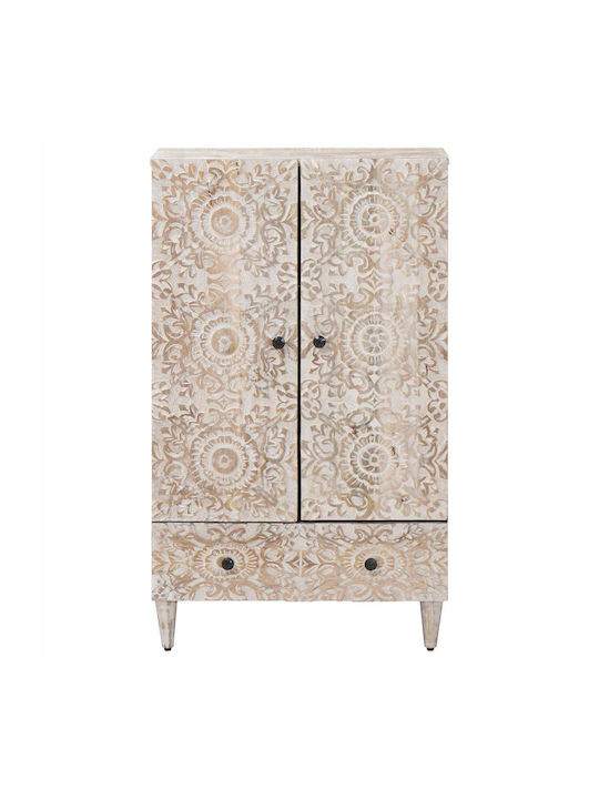 Double Door Wardrobe White 60x33.5x100cm