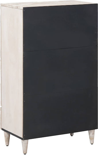 Δίφυλλη Ντουλάπα Λευκό 60x33.5x100cm