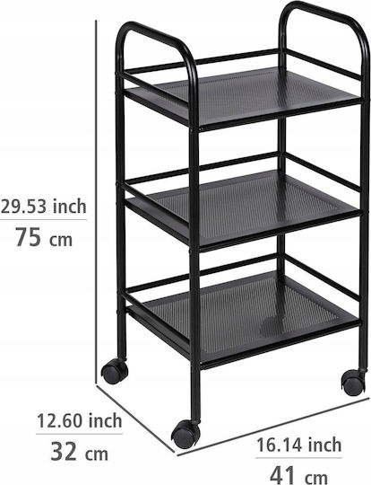 Wenko Wenko An Der Wand Montierte Badezimmerregale Metallisch Schwarz