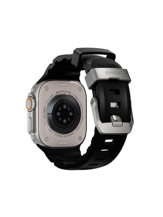 Nomad Rocky Point Sport Band Fkm Rubber Strap Waterproof Apple Watch All Series & Ultra 1 2 3 Apple Watch Series 10/11 42 44 45 46 49mm Carbon Black Natural Silver Nm009889858 Nomad Rocky Point Sport Band Fkm Rubber Strap Waterproof Apple Watch All Series & Ultra 1 2 3 Apple Watch Series 10/11 42 44 45 46 49mm Carbon Black Natural Silver Nm009889858