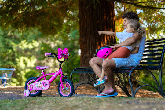 Huffy Bicicletă Copii BMX 12" cu Cadru din Aluminiu (2025) Roz