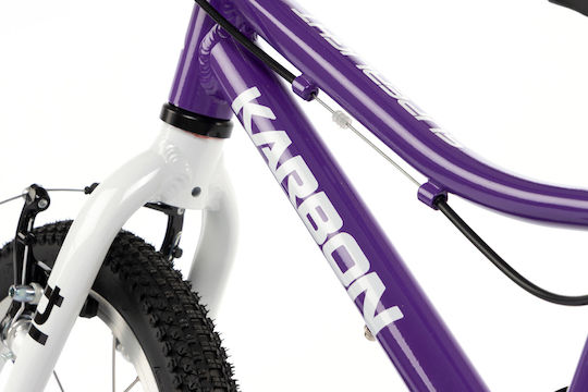Karbon 14" Детско Колело BMX с Алуминиева Рамка 2025 Лилаво