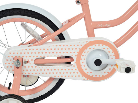 Indiana Pretty 16" Παιδικό Ποδήλατo BMX Πορτοκαλί