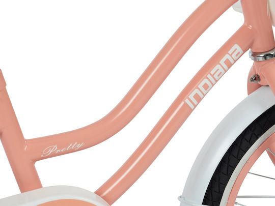 Indiana Pretty 16" Παιδικό Ποδήλατo BMX Πορτοκαλί