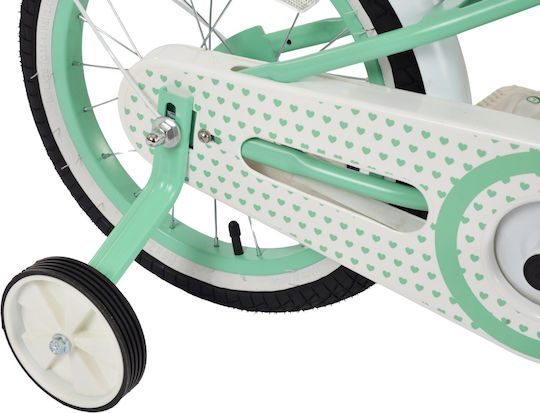Indiana Pretty 16" Παιδικό Ποδήλατo BMX Πράσινο
