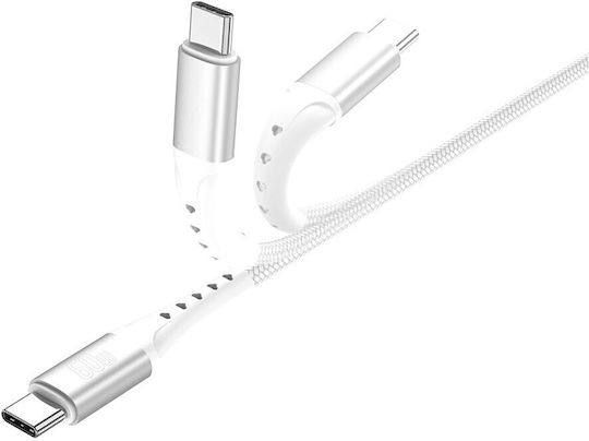 4Smarts USB 2.0 Cable USB-C male - USB-C 60W PD Λευκό 1.5m 541452