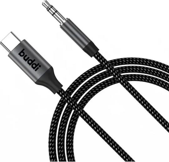 Buddi Flex USB 2.0 Cable USB-C Male - 3.5mm Black 3m