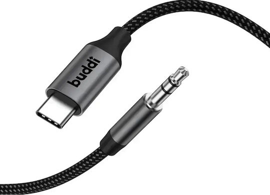 Buddi Flex USB 2.0 Cable USB-C Male - 3.5mm Black 3m