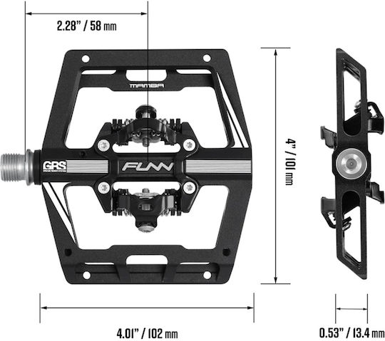 Funn Bicycle Pedals Red