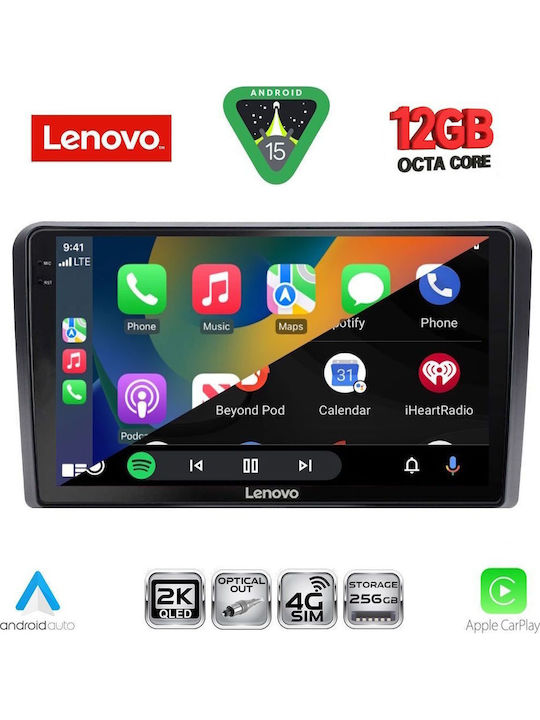 Lenovo Car Audio System for Honda Jazz 2019 Bluetooth USB WiFi GPS Apple CarPlay Android Auto with 10" Touch Screen