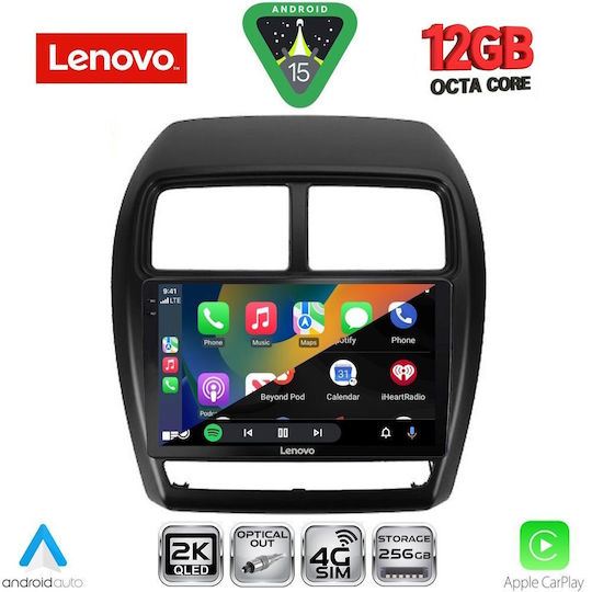 Lenovo Car Audio System for Mitsubishi Asx 2020-2023 (Bluetooth/USB/WiFi/GPS/Apple CarPlay/Android Auto) with 9" Touch Screen