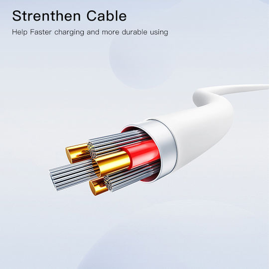 Yesido USB-C to Lightning Cable 20W Λευκό 1m