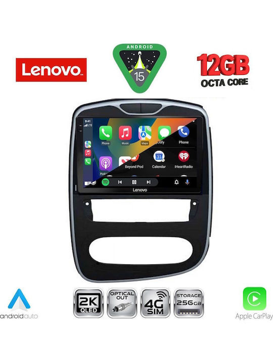 Lenovo Car Audio System for Renault Clio 2016-2019 (Bluetooth/USB/WiFi/GPS/Apple CarPlay/Android Auto) with 10" Touch Screen