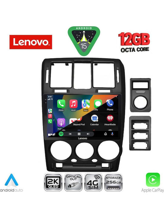 Lenovo Car Audio System for Hyundai Getz 2002-2011 (Bluetooth/USB/WiFi/GPS/Apple CarPlay/Android Auto) with 9" Touch Screen